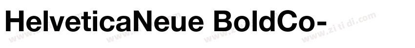 HelveticaNeue BoldCo字体转换